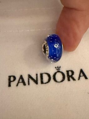 Pandora Royal Blue Murano Glass Charm